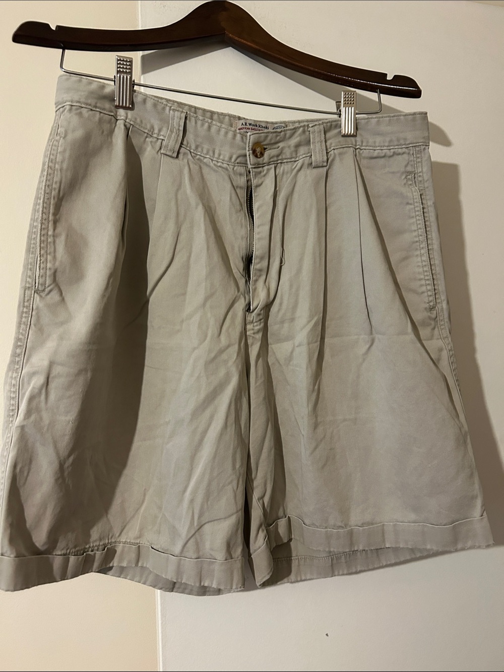 American Eagle Work Khaki Shorts